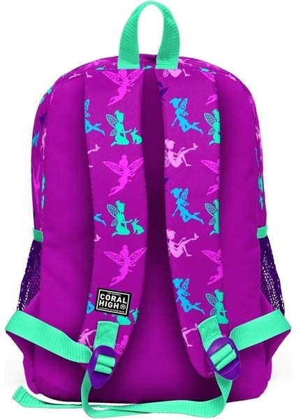 Yaygan Coral High Peri Desenli Mor Sırt Çantası 23109 indirimleri