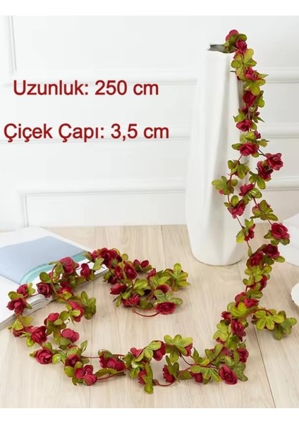 Yapay Gül Sarmaşık Çiçek 250 Cm