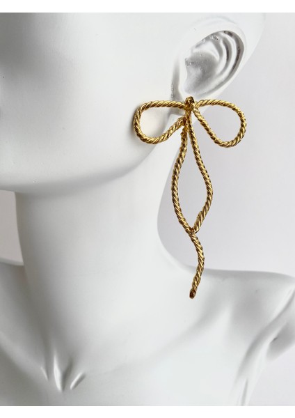 Tasarım Uzun Ince Burgu Fiyonk Küpe fiyatları