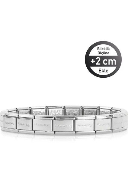 Paslanmaz Kararmaz Çelik Italyan Charm Bileklik Silver Renk (Hediye Kutulu) fiyatları