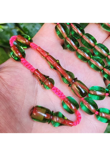 9X11 mm Şeffaf Delim Su Yeşili Katalin Tesbih - Ergin Baran Necef fiyatları