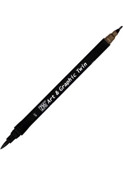 Art & Graphic Twin Marker Çizim Kalemi 77 Deep Brown