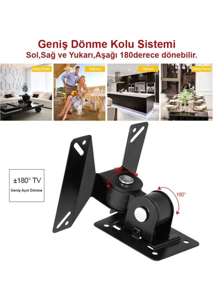 Ledtv LCD Monitör Duvar Askı Aparat Hareketli