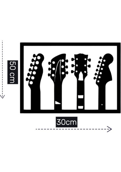 Toptan Buldum Gitar Mdf Duvar Tablo