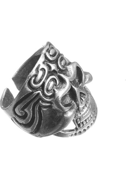 Desenli Kuru Kafa Ayarlanabilir Erkek Yüzük Takı Aksesuar Y24 T5 fiyatları