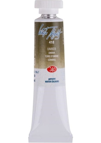Tüp Suluboya 10 ml N 418 Umber