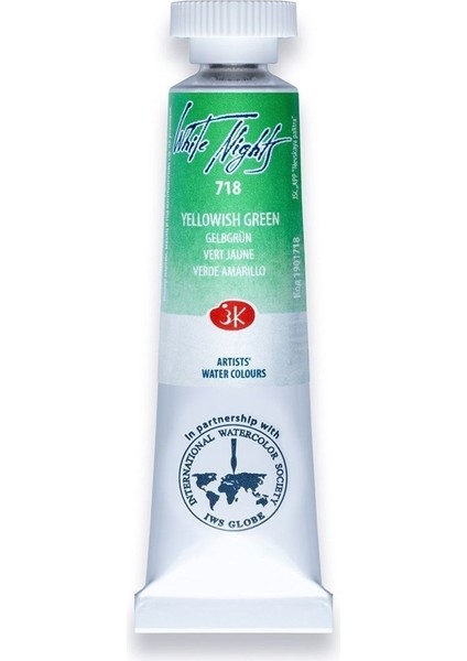Tüp Suluboya 10 ml N 718 Yellowish Green