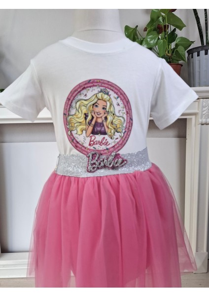 Barbie T-Shirt ve Tütü Etek Takımı