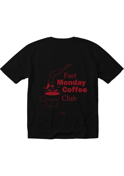 Fast Monday Club 2 Tasarım Relaxed Fit Kadın Tişört fiyatları