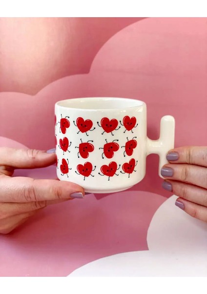 Dans Eden Kalpler Hediye Kupa Fincan