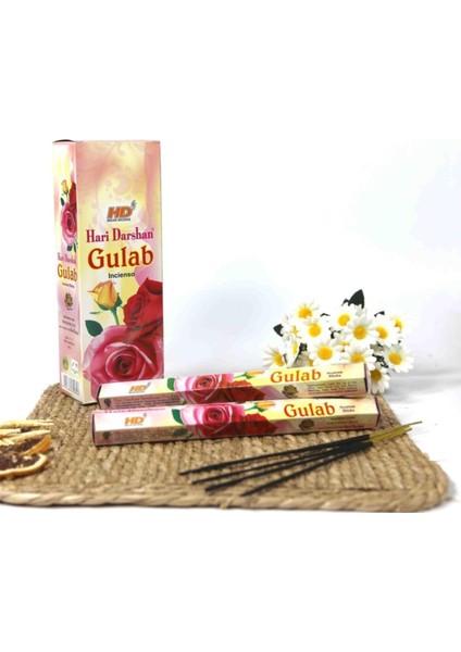 Gulab Çubuk Tütsü - Pembe Gül Kokusu 20'li
