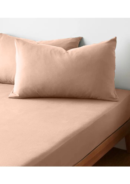 %100 Pamuk 62 Tel (155 TC) 150x200cm +37cm Yükseklik Çift Kişilik Lastikli Çarşaf Seti