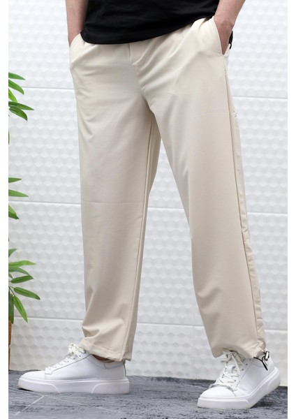 Erkek Baggy Pantolon Paça Ayarlanabilir Likralı Paraşüt Kumaş