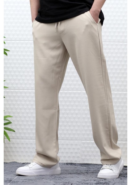 Erkek Yazlık Kumaş Baggy Beli Lastikli Pantolon modelleri