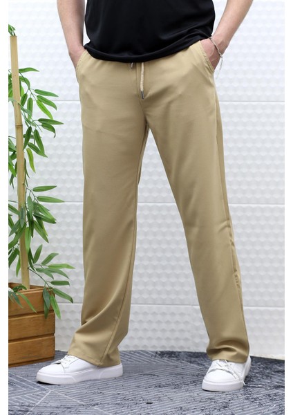 Erkek Yazlık Kumaş Baggy Beli Lastikli Pantolon modelleri