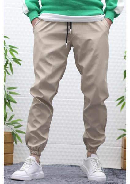 Erkek Jagger Pantolon Paraşüt Kumaş Su ve Rüzgar Geçirmez Paça Lastikli modelleri