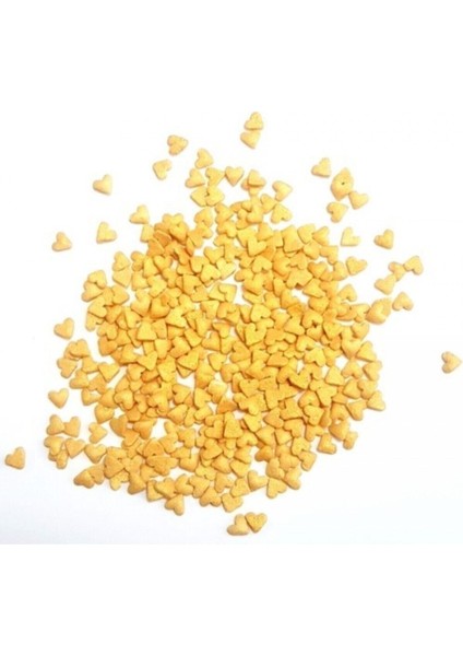 Mini Altın Soft Kalp Sprinkles Şeker 70 gr