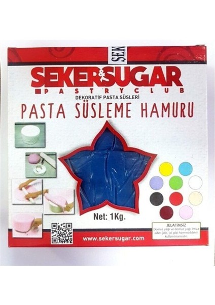 Parlament Mavi Şeker Hamuru 1kg