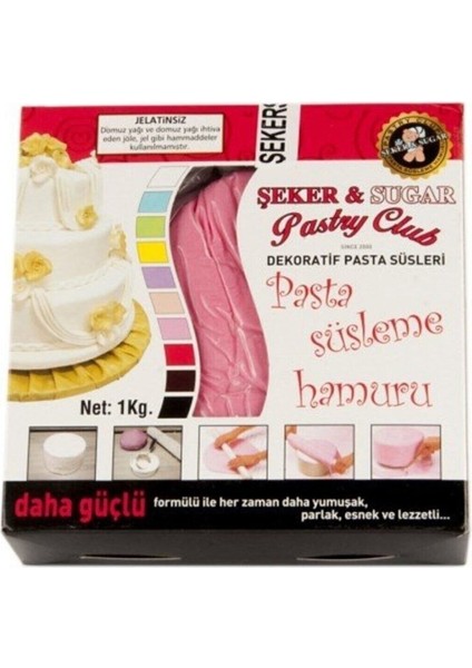 Pembe Şeker Hamuru 1kg