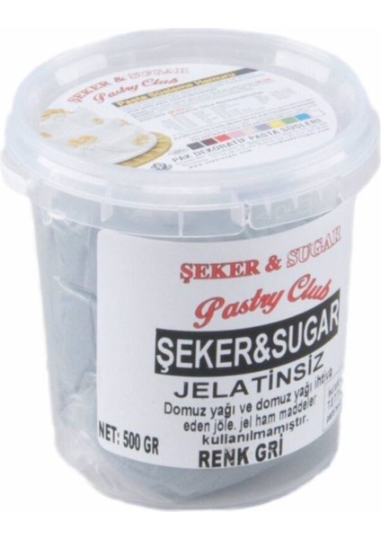 Şeker Sugar Şeker Hamuru 500 gr Gri