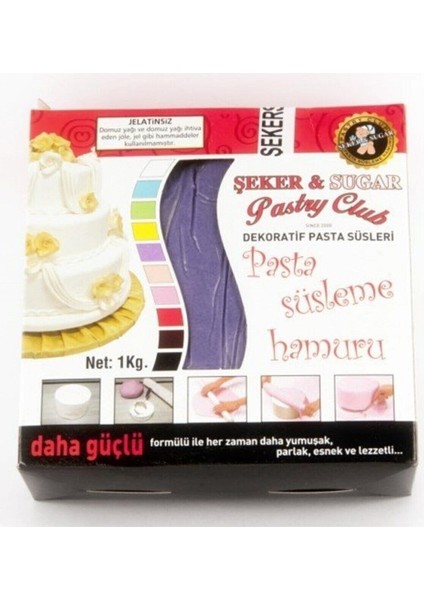 Mor Şeker Hamuru 1kg
