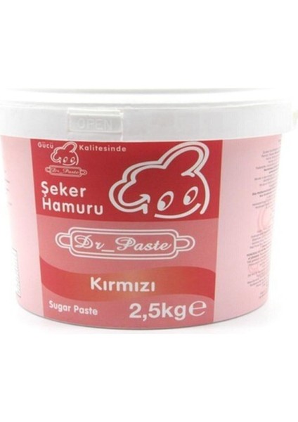 Şeker Hamuru 2,5 kg Kırmızı