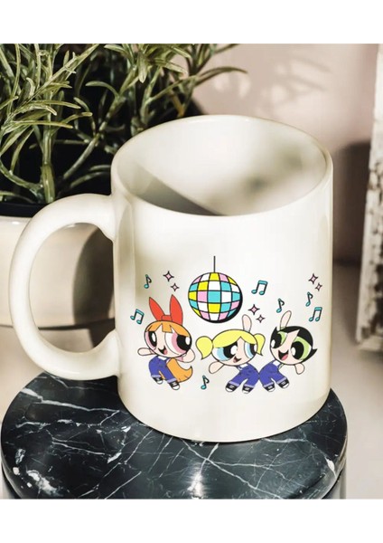 Powerpuff Girls Disko Hediye Kupa Bardak