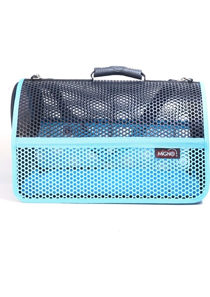 Flybag Voyager Fileli Model Kedi Köpek Taşıma Çantaları - Turkuaz-Siyah fiyatları