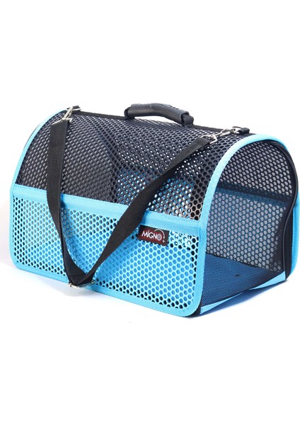 Flybag Voyager Fileli Model Kedi Köpek Taşıma Çantaları - Turkuaz-Siyah modelleri