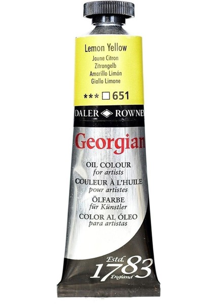 Georgian Yağlı Boya 38ML 651 Lemon Yellow