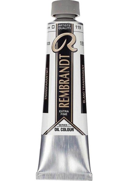 Yağlı Boya 40 ml Transparent White 119 S.1