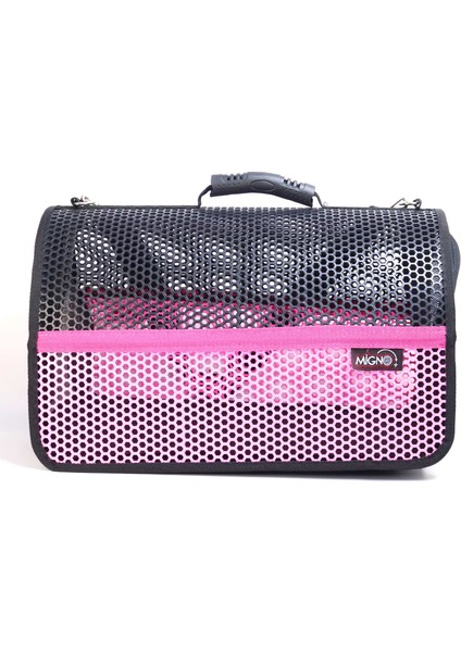 Flybag Voyager Fileli Model Kedi Köpek Taşıma Çantaları - Pembe-Siyah fiyatları