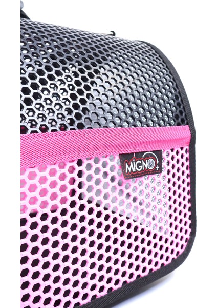 Flybag Voyager Fileli Model Kedi Köpek Taşıma Çantaları - Pembe-Siyah fırsatları