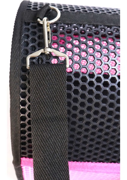 Flybag Voyager Fileli Model Kedi Köpek Taşıma Çantaları - Pembe-Siyah indirimleri