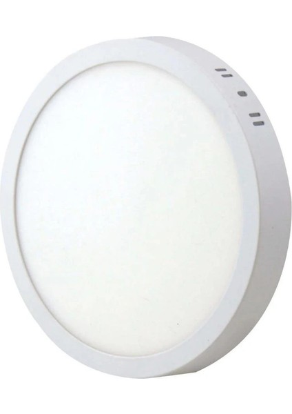 12W LED Panel Yuvarlak Sıva Üstü 3200K Günışığı Eko | YÜCEL-ASM1012 G