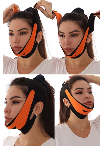 Medikal Çene Gerginleştirici Gıdı Toparlayıcı Çene Şekillendirici Sarkık Önleyici Korse fırsatları