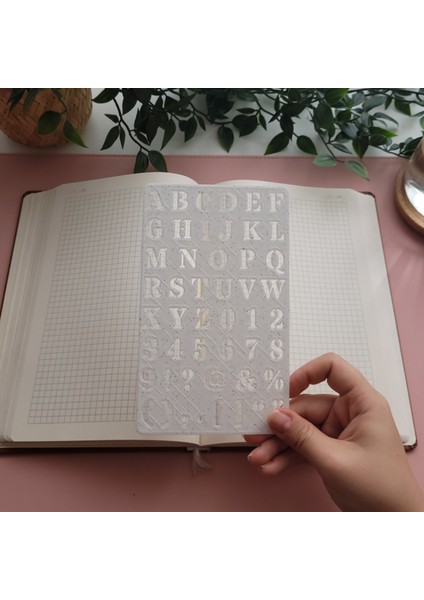 Bullet Journal Büyük ve Küçük Harf Şablon Cetvel Set