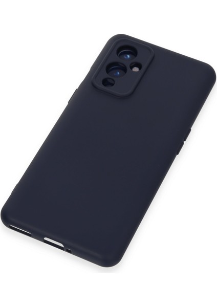 One Plus 9 Kılıf Nano Içi Kadife Silikon - Lacivert 13