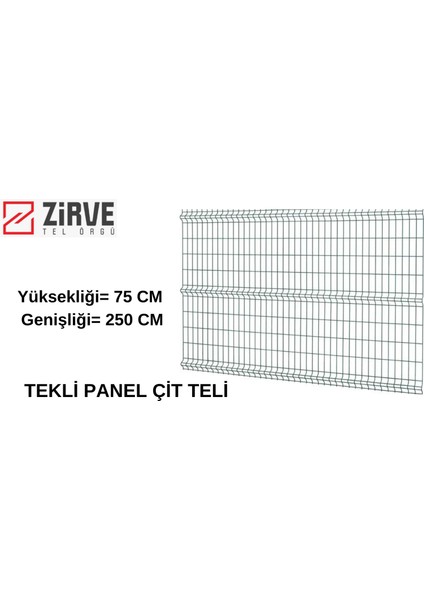 75 x 250 cm Panel Çit Teli
