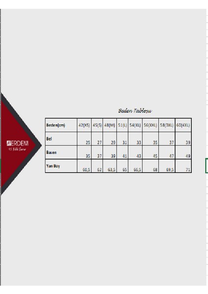 Erdem İç Giyim Erdem Beyaz Kadın Kısa Tayt 2484 Renk Beyaz Beden Xxl 13