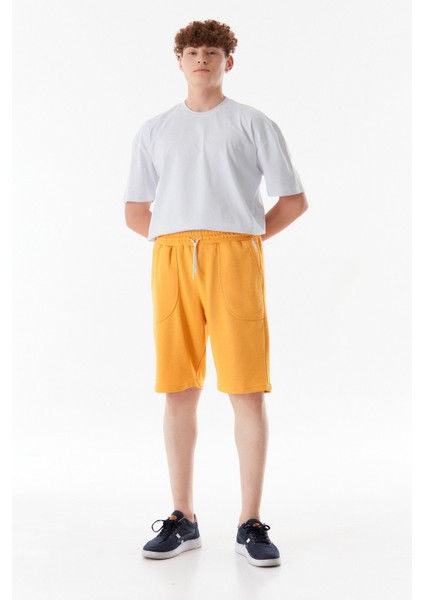 Baskılı Beli Bağcıklı Şort indirimleri