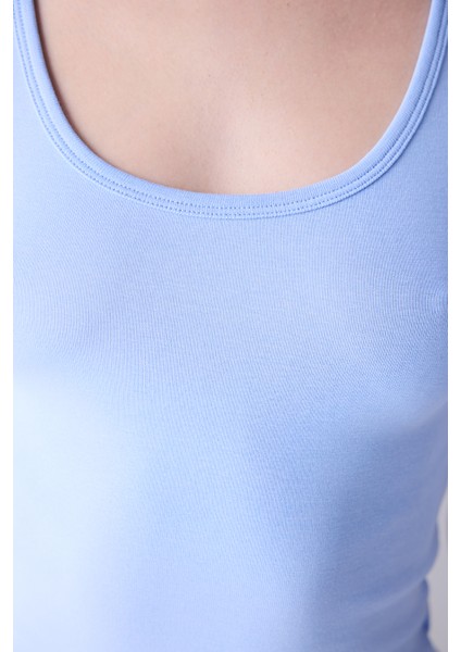 Ft Rib Basic Mavi Cami Atlet