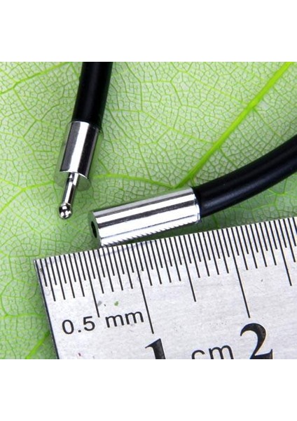 3mm Siyah Kauçuk Kolye Kadı '' 14 '' 16 '' 18 '' 22 '' 24 '' 14 Inç (Yurt Dışından)