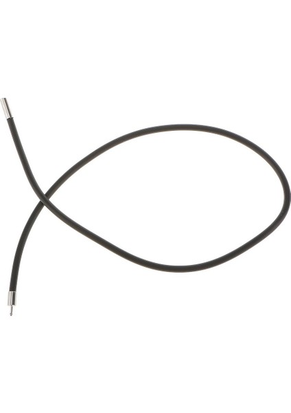 3mm Siyah Kauçuk Kolye Kadı '' 14 '' 16 '' 18 '' 22 '' 24 '' 14 Inç (Yurt Dışından)