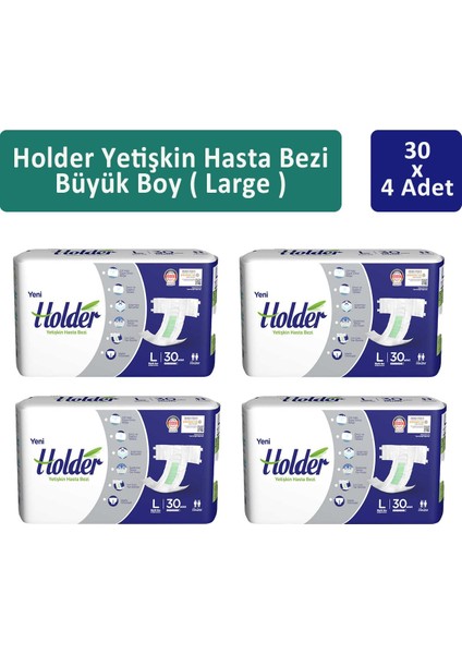 Yetişkin Hasta Bezi Büyük Boy ( Large ) 30 X 4 Adet