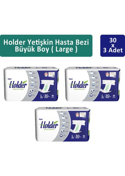 Yetişkin Hasta Bezi Büyük Boy ( Large ) 30 X 3 Adet