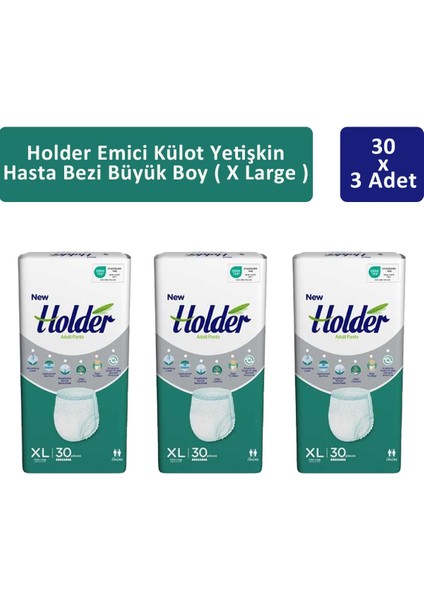 Emici Külot Yetişkin Hasta Bezi Büyük Boy ( X Large ) 30 X 3 Adet