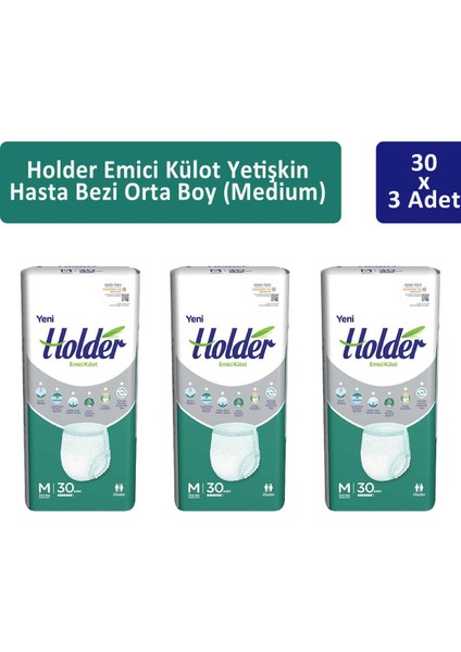 Emici Külot Yetişkin Hasta Bezi Orta Boy ( Medium ) 30 X 3 Adet