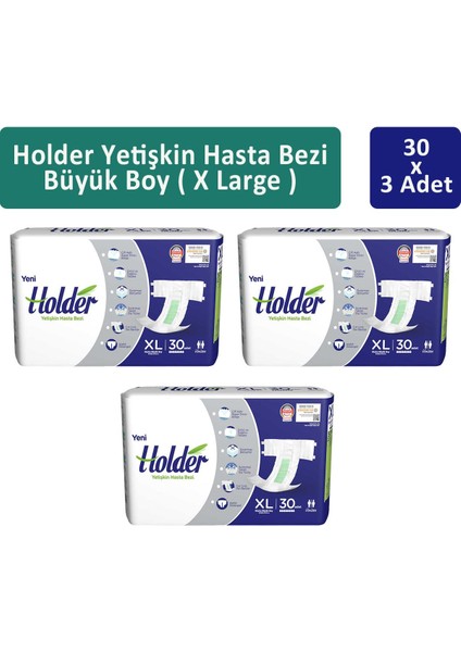 Yetişkin Hasta Bezi Ekstra Büyük Boy ( X Large ) 30 X 3 Adet