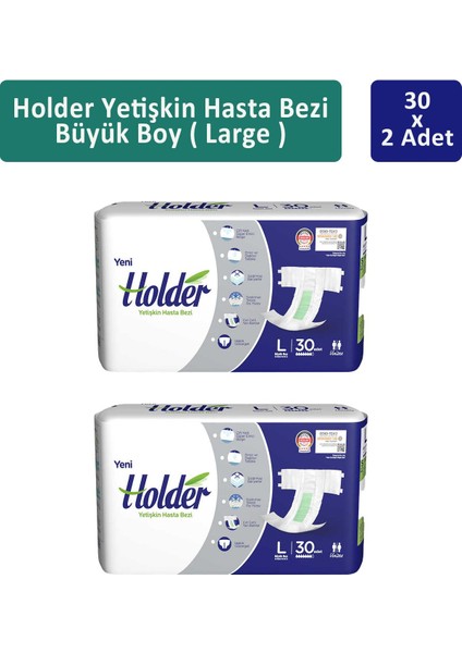 Yetişkin Hasta Bezi Büyük Boy ( Large ) 30 X 2 Adet